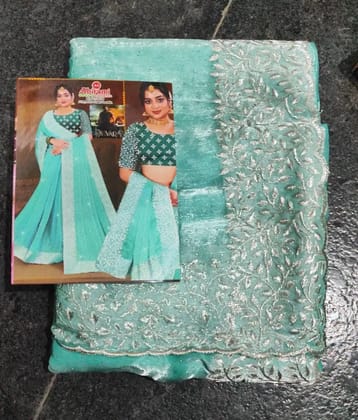 Elegant Georgeet Saree Elegant Georgeet Saree