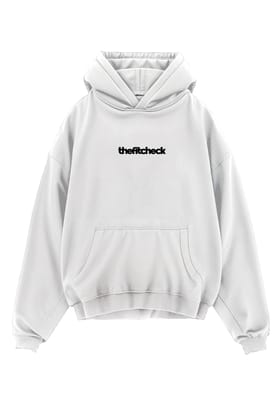 Everyday white hoodie-White / S