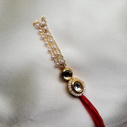 Bhabhi Kundan Rakhi bracelet