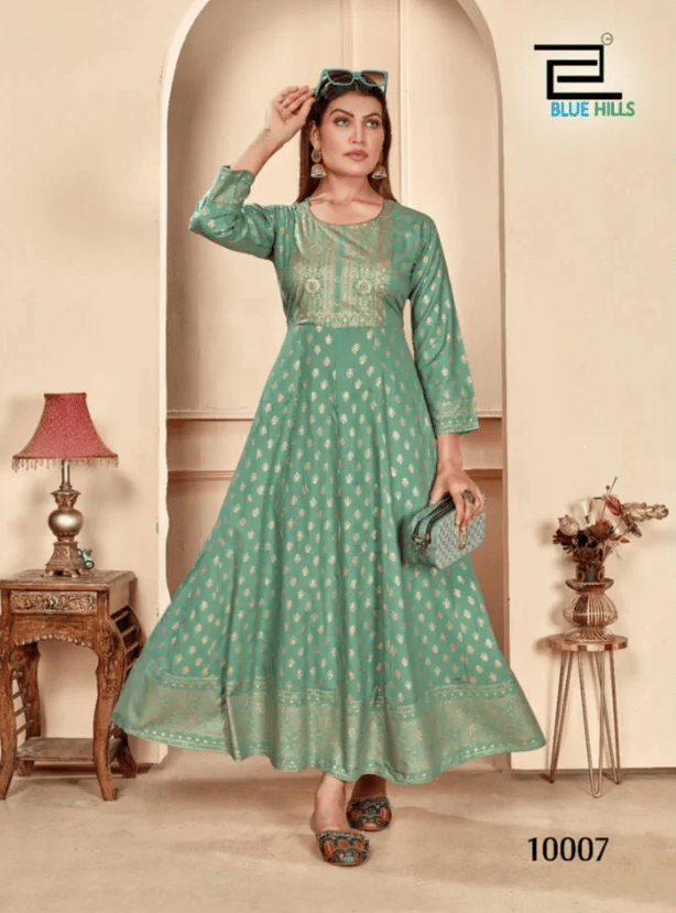 Shimmer Bluehills Anarkali Kurtis