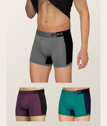 XYXX Pack of 3 Modal Trunks For Men's ( Multicolor )