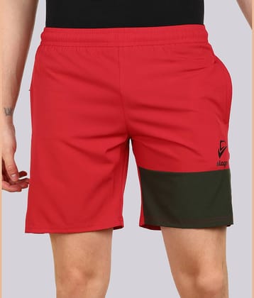 SLAGEN - Red Polyester Men's Running Shorts ( Pack of 1 )