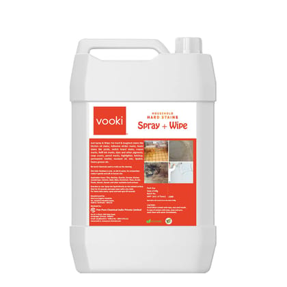 Vooki Hard Stains Cleaner, Wipe for Toughest House Hold Stains - 5L Vooki Hard Stains Cleaner, Wipe for Toughest House Hold Stains - 5L