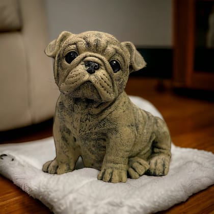 Resin Puppy Pug Figurine Cute Dog Look Alike showpiece Best Gift H – 18 Cm-Poly Resin