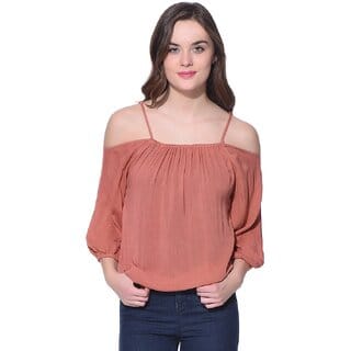 Purys Women Pink Printed Regular Top