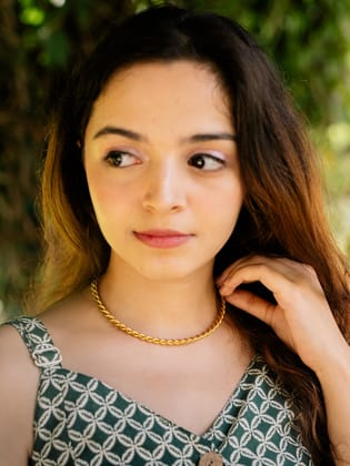 Sunweave Neck Cuff Brass Adjustable Choker (Anti Tarnish)