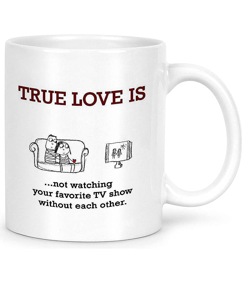 Idream Quote Printed Ceramic Coffee Mug 1 Pcs 330 mL