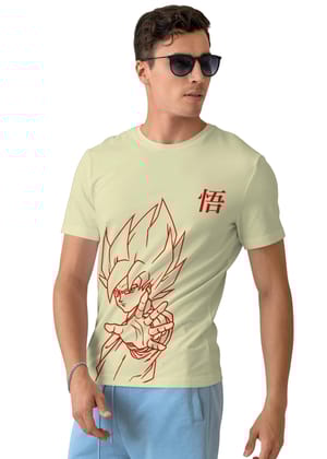 Berserk Horror Half Sleeve T-Shirt-Beige / S