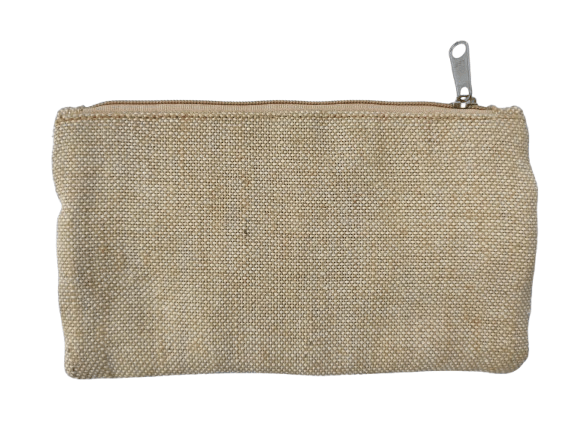 Handcrafted Jute Clutch with Colorful Crochet Trim