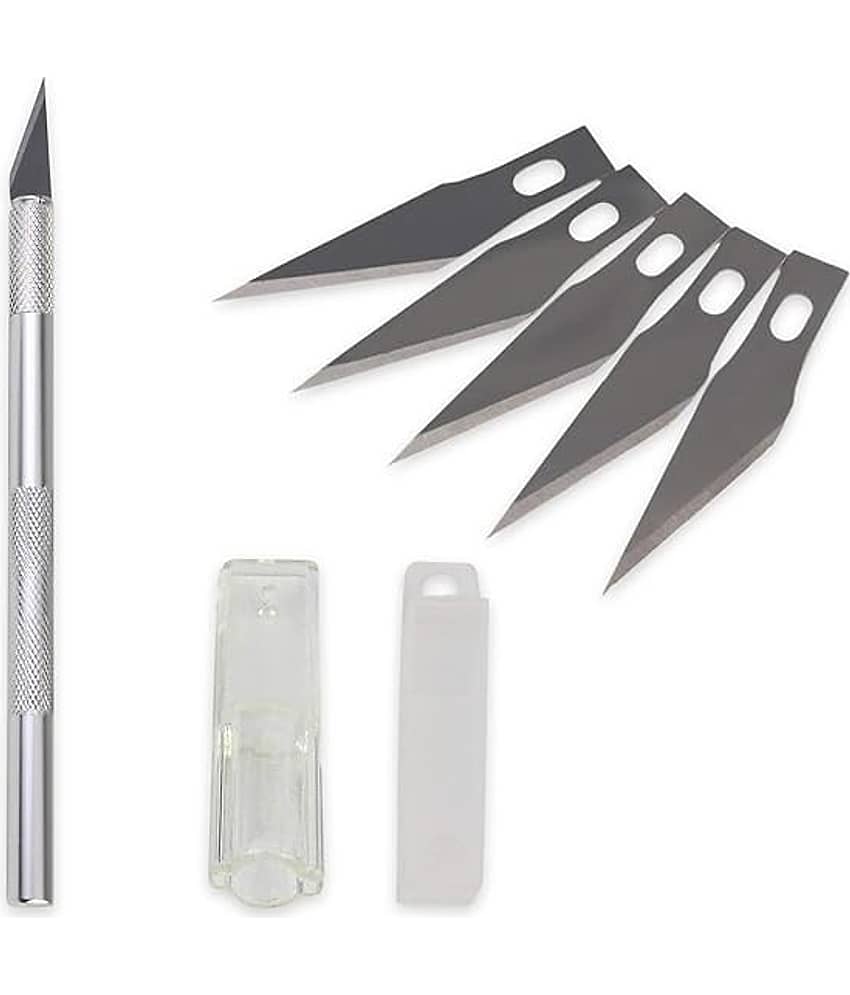 FREEDY Surgical Detail Pen Knife for Carving Mat Cutting Paper Cardboard Sheets Thermocol Craft Razor Cutter Blade