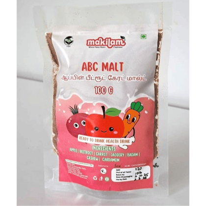 ABC MALT HEALTHY DRINK | APPLE, BEETROOT, CARROT, JAGGERY, CASHEW, BADAM, CARDAMOM - 100 gm