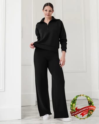 Air Essentials Half Zip Suits-S / Black