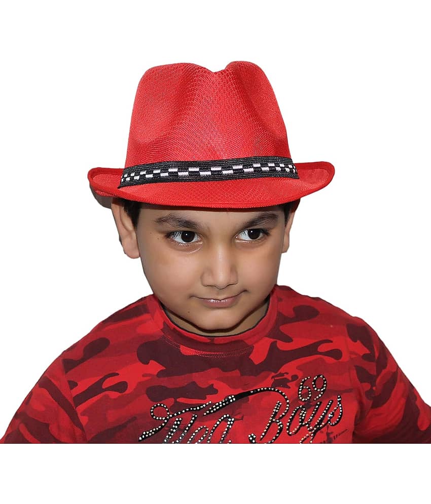Red Hat For Boys, Cow Boy Costume Accessories - Freesize