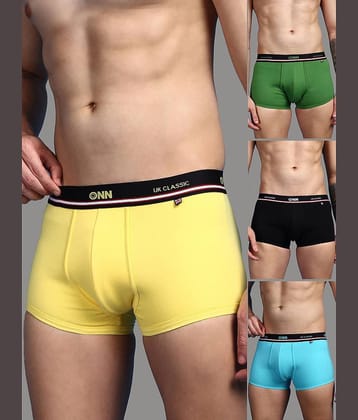 ONN Pack of 4 Cotton Men's Trunks ( Multicolor )