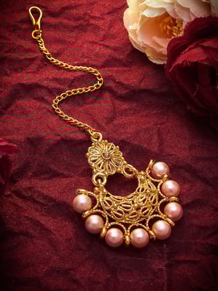 Morison Multi-Color Stone Mangtikka Vibrant Hues for a Festive Look