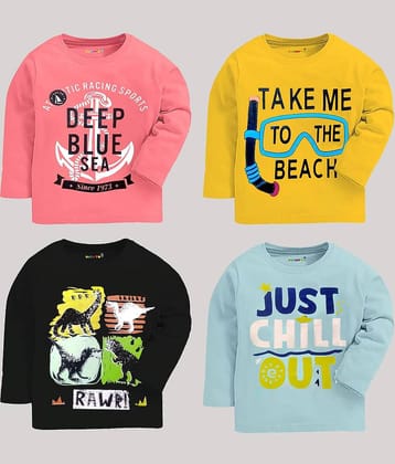 Kuchipoo Pack of 1 Boys Cotton Blend T-Shirt ( Multicolor1 )