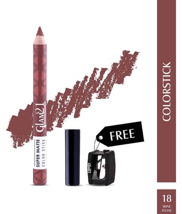 Glam21 Super Matte Colorstick Lip Crayon Smooth Matte Finish Long Lasting 3.5g Capri17