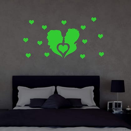 DreamKraft Glow in The Dark Room Decor Radium Sticker (Green 62 cm X 32 cm)