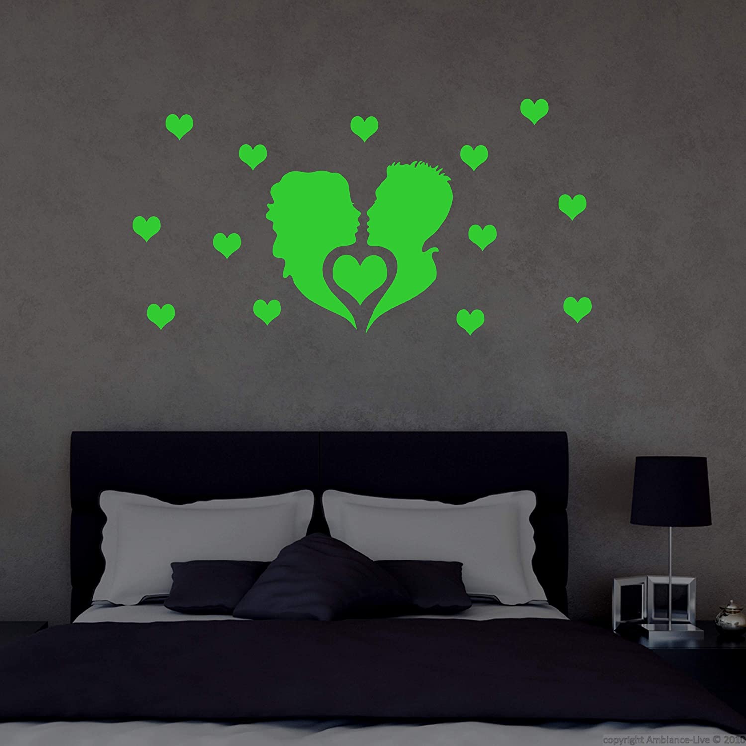 DreamKraft Glow in The Dark Room Decor Radium Sticker (Green 62 cm X 32 cm)
