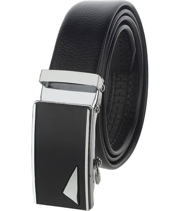 Zacharias - Black Leather Men's Reversible Belt ( Pack of 1 )