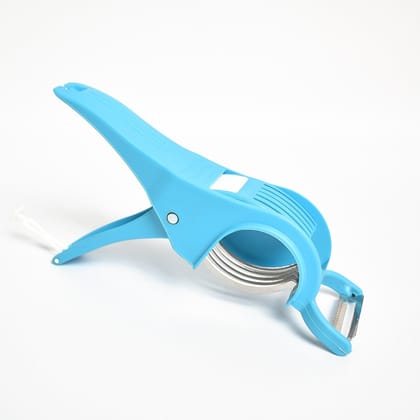Alunari 2 in 1 Vegetable & Fruit Multi Cutter 5 Vegetable Cutter with Peeler (1 Pc/Multicolor)