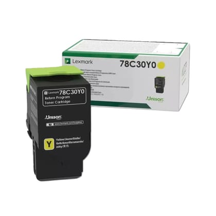 Lexmark 78C30Y0 Yellow Toner Cartridge