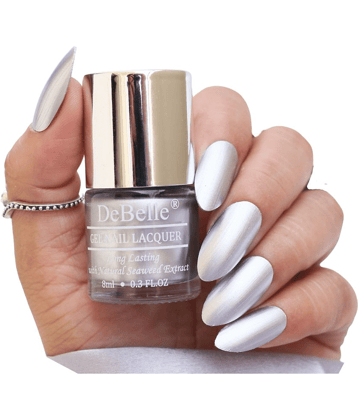 DeBelle  Chrome Silver Metallic Nail Polish 8 ( Pack of 1 )