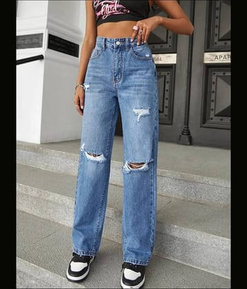 9x denims - Blue Denim Regular Fit Women's Jeans ( Pack of 1 )