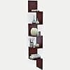 Modern Zigzag Corner Wall Shelf - Wooden Display Unit_assorted colour