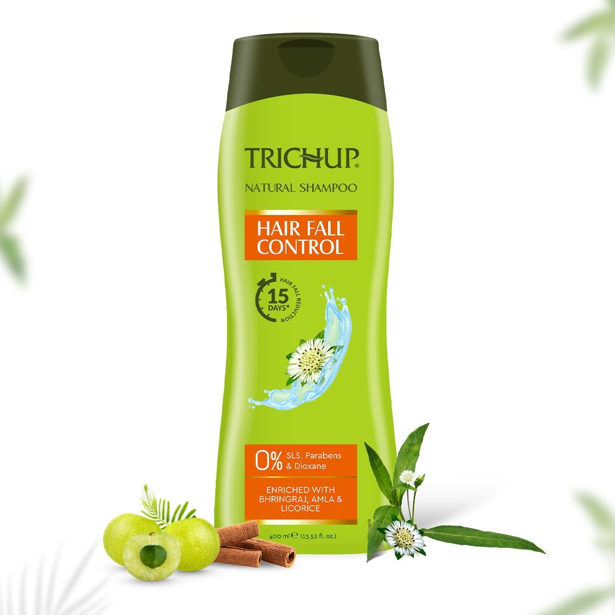 Trichup Hair Fall Control Natural Shampoo 400&nbsp;ml (Pack of 2) – Herbal Shampoo for Stronger, Healthier Hair