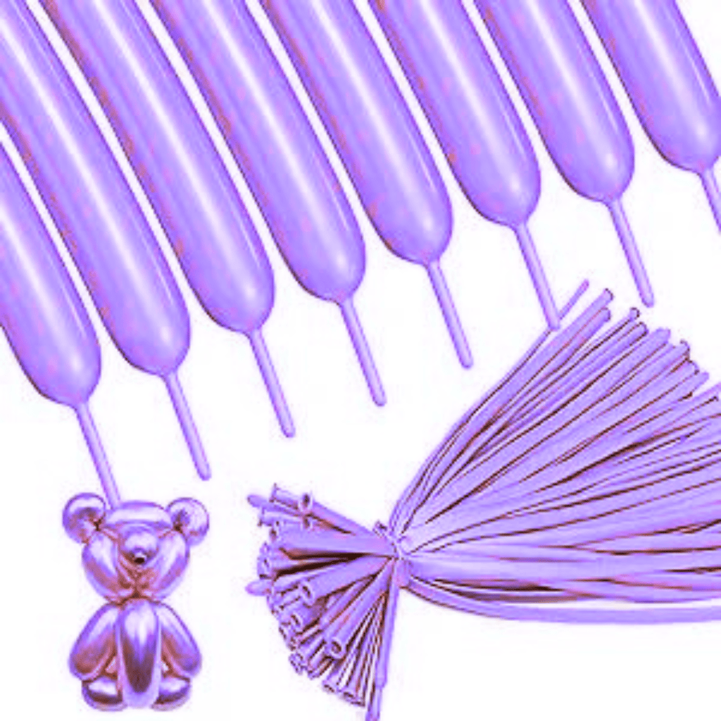 Chrome Purple Twisty Designer Latex / Rubber Balloons - 36 inches - 10PC - Party and Festive Needs | Buy online on ZillyBuy