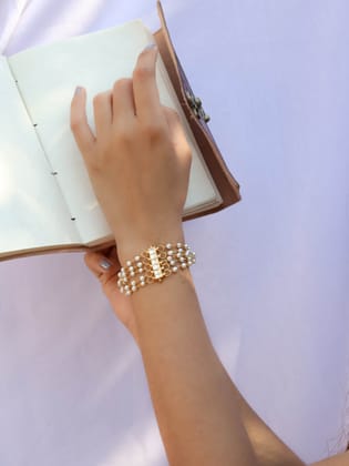 Samar Kundan Bracelet-Gold