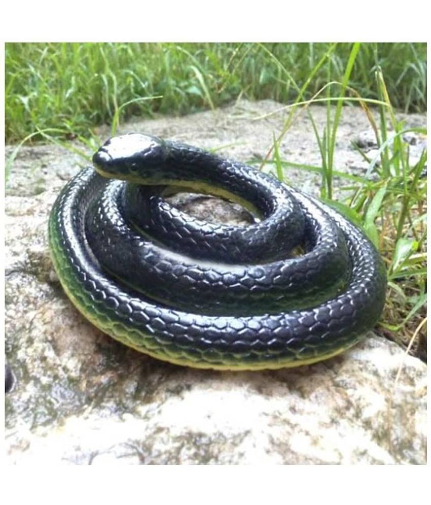 Padmavathi Enterprises - Toys & Gifts Rubber Snakes Prank Toy (Assorted Colours, 28-inch) - 1 Pcs