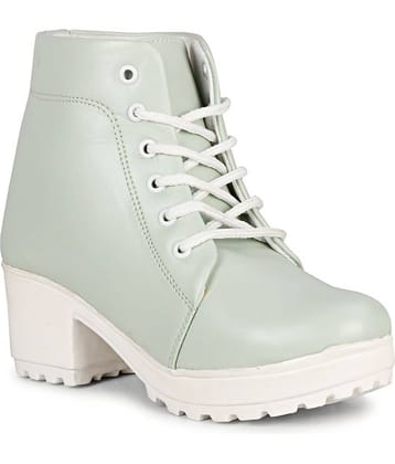 Saheb - Light Blue Women's Ankle Length Boots