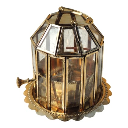 Brass & Glass Akhand Deepak (ZMAS620 D)