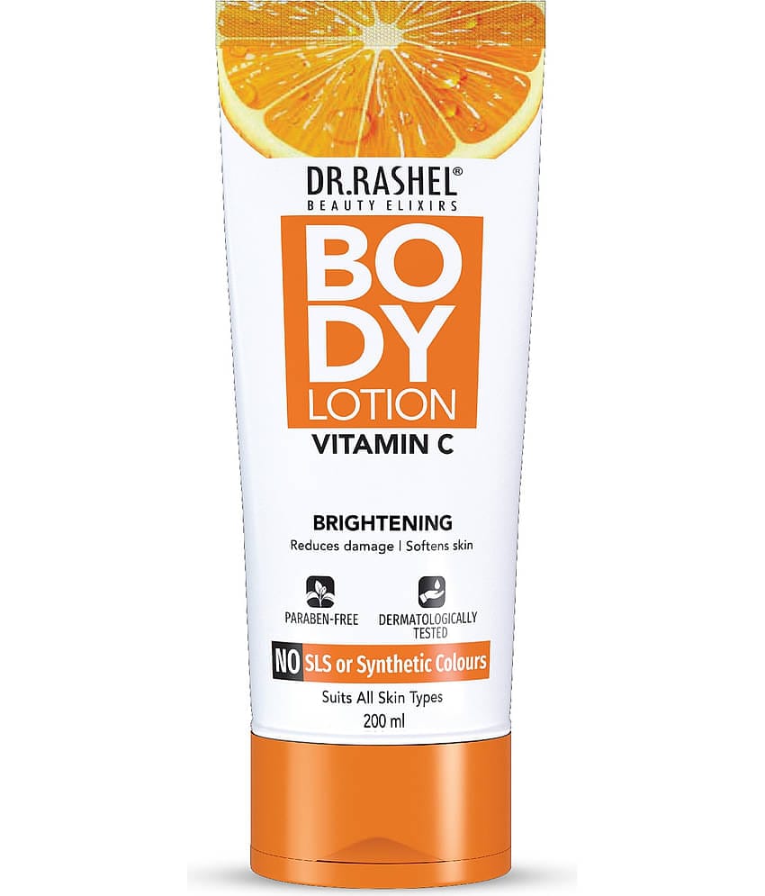 DR.RASHEL Vitamin C Moisturizing Lotion for clear skin All Skin Type (200ml, Pack of 1)