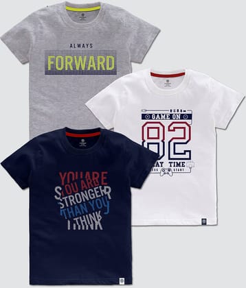 CODEZ Pack of 1 Boys Cotton Blend T-Shirt ( Multi Color )