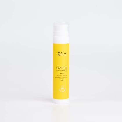 DIVE UNSEEN GEL SUNSCREEN SPF 50, PA+++ | Suitable for all Skin Types | Grease-Free & Water-Resistant | UVA/UVB | Free from Paraben and Cruelty, Non-Comedogenic 50ml