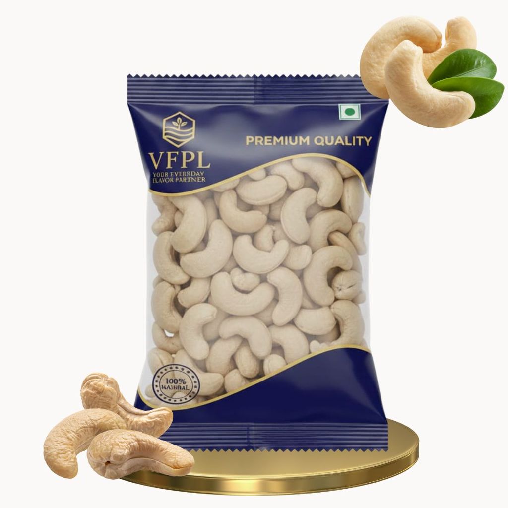 VFPL | Cashews (250 gm)| roasted | salted | unsalted | premium | raw | whole nuts | broken nuts | for cooking | for baking | cashew butter | kaju | gift pack