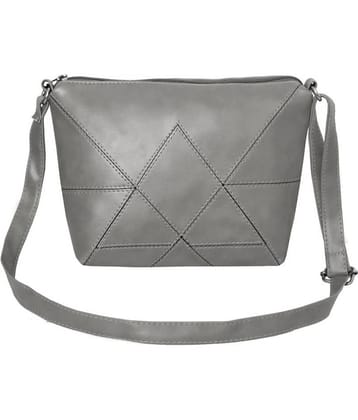 Leather Land Sling Bag P.U. Set of 1 ( Gray )