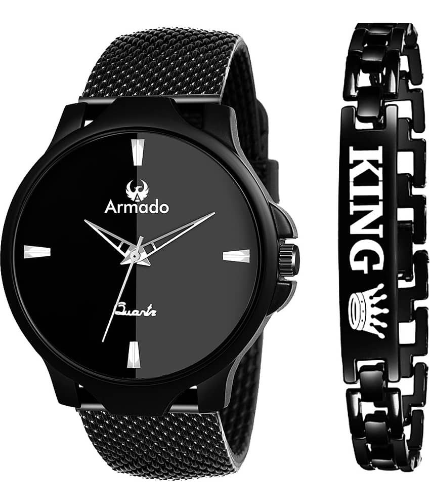 Armado - Black Rubber Analog Men's Watches