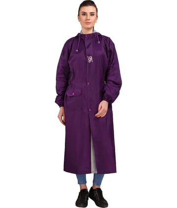 Goodluck Long Raincoat - Purple