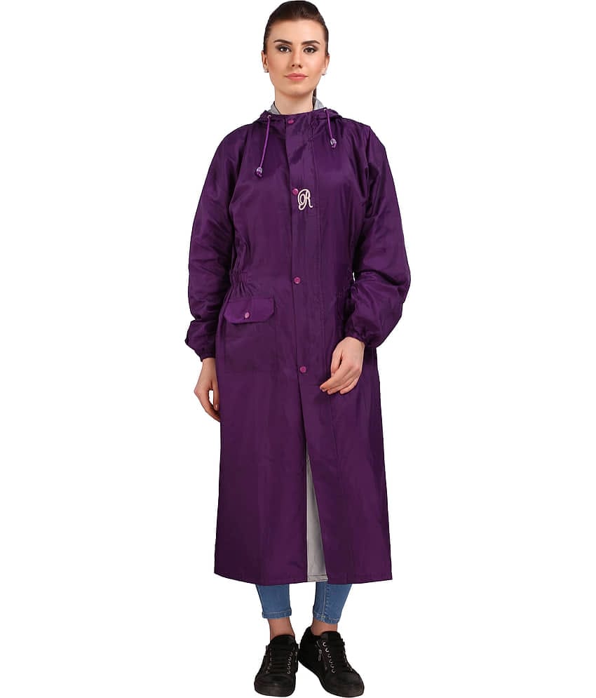 Goodluck Long Raincoat - Purple