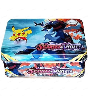 FEDIFU Kids New Silver Tempest Tin Card Games Booster 39 +2 Playing Card Toy Set of 1 Multicoloured Tin Box