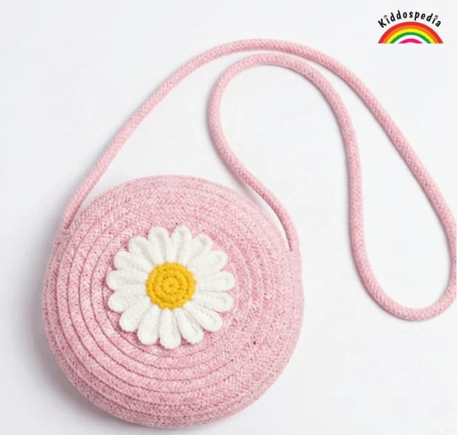 Round Jute Sling Bag with Pompom | Stylish Eco Sling  Kiddospedia