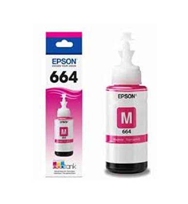 Epson 664 MG Magenta Black Ink Bottle - 70 ml 
