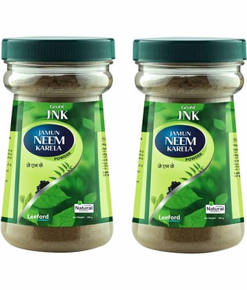 Geofit Jamun Neem Karela Powder _ Immunity Booster with Vitamins & Minerals | Pack of 2 (200g Each)