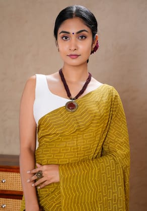 Jaipur Hand Block Print Saree