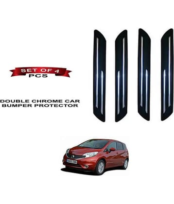 RONISH Rubber Car Bumper Protector Guard (Double Chrome) For Nissan NOTE