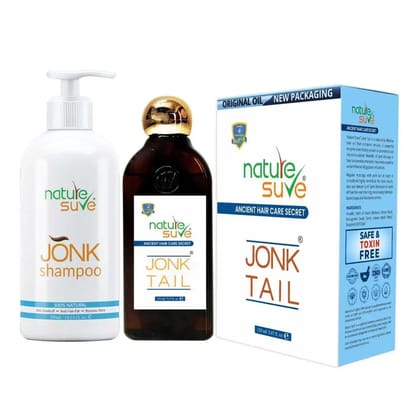Nature Sure Combo - Jonk Tail 150ml and Jonk Shampoo 300ml - 1 Each